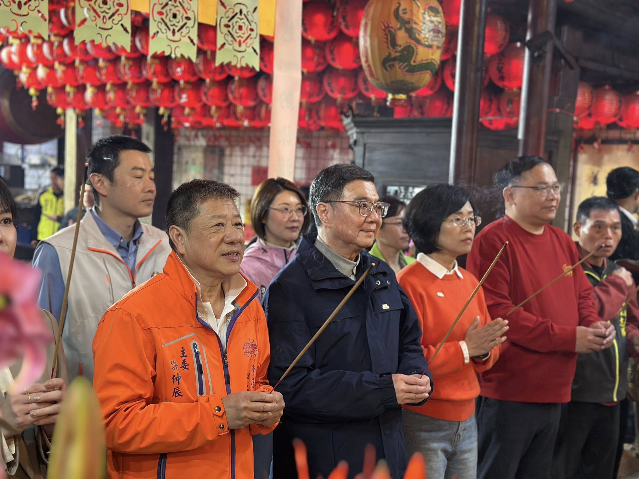 歡迎行政院長卓榮泰蒞臨濟德宮參香拜年