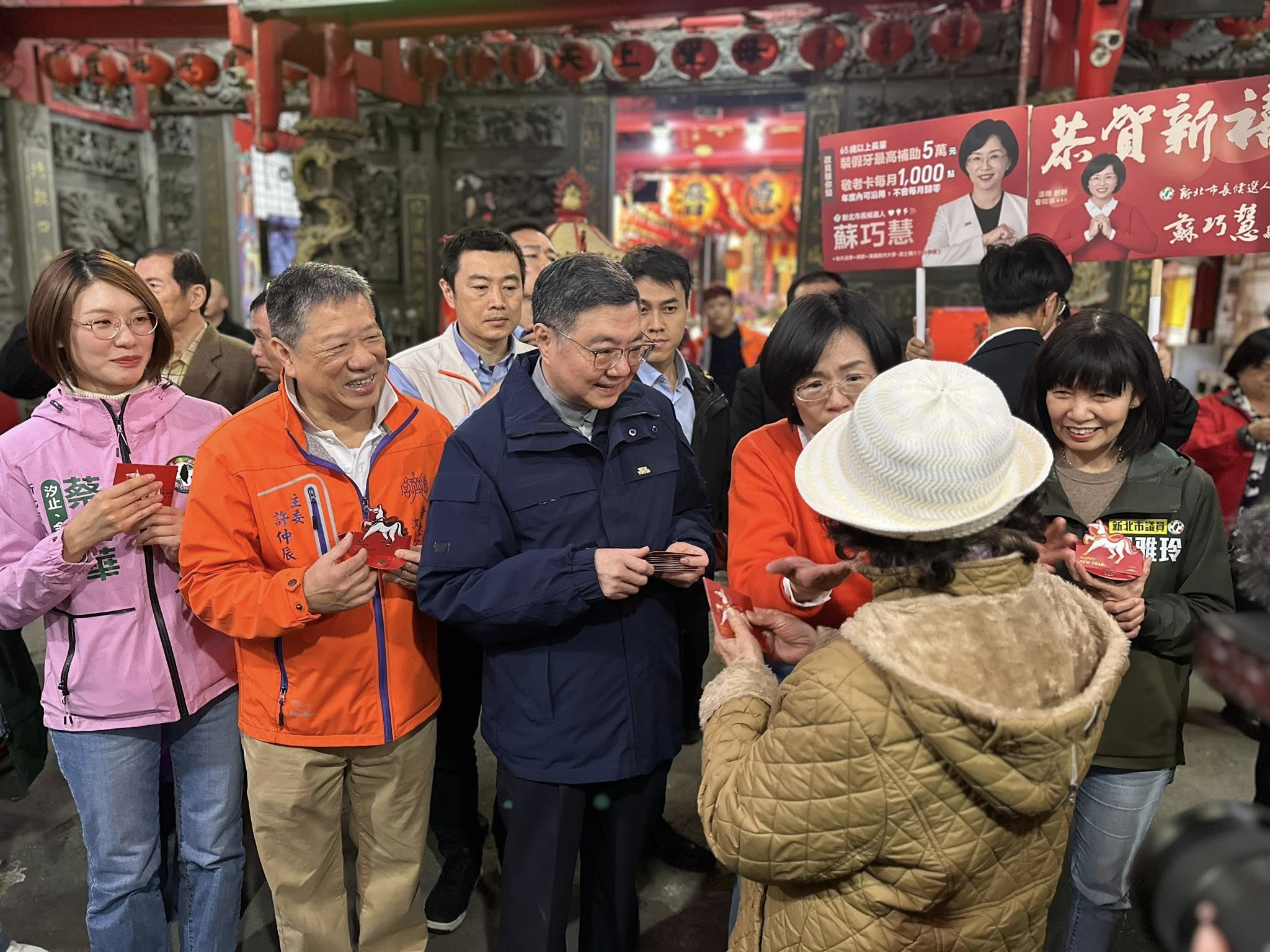 歡迎行政院長卓榮泰蒞臨濟德宮參香拜年